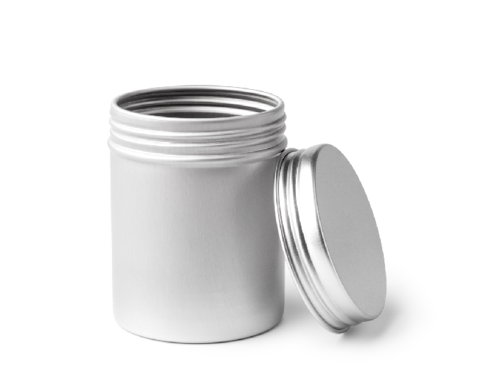 Metal Tin Straight – Sided Jar