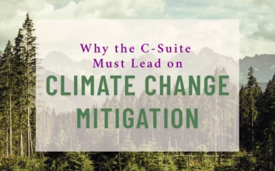 Why the C-Suite Must Lead on Climate Change Mitigation